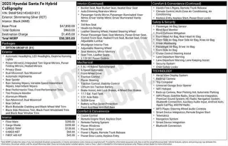 Hyundai SANTA FE Hybrid 2025 Calligraphy 4dr SUV