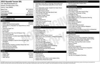 Hyundai TUCSON 2022 SEL 4dr SUV