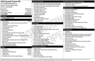Hyundai TUCSON 2025 SEL 4dr SUV