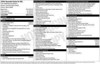 Hyundai SANTA FE 2026 SEL 4dr SUV