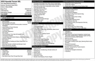 Hyundai TUCSON 2025 SEL 4p SUV