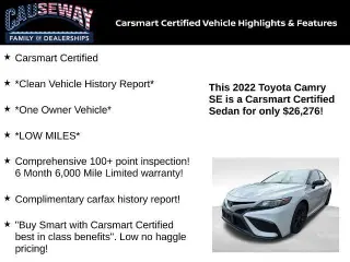Toyota Camry 2022 AWD SE 4dr Sed an
