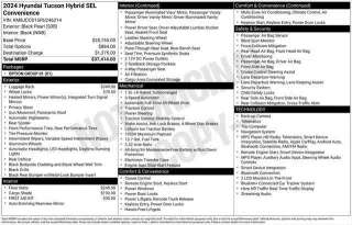 Hyundai TUCSON Hybrid 2024 AWD SEL Conveniencia 4p SUV