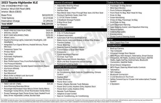 Toyota Highlander 2023 AWD XLE 4p SUV