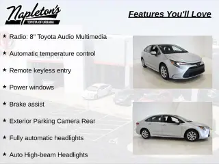 Toyota Corolla 2024 LE 4p Sedano