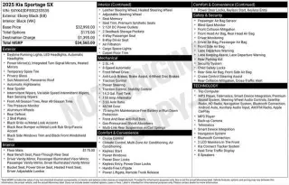 Kia Sportage 2025 SX 4dr SUV