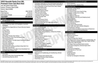 Hyundai SANTA CRUZ 2022 AWD SEL Premium 4dr Crew Cab 4.3ft SB