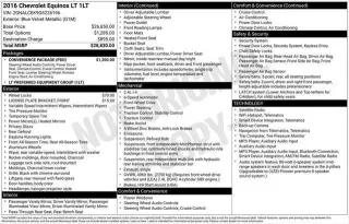 Chevrolet Equinox 2016 LT 4p SUV