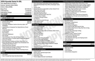 Hyundai SANTA FE 2026 SEL 4dr SUV