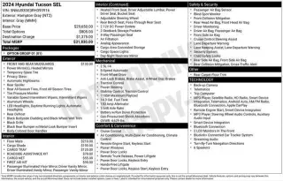 Hyundai TUCSON 2024 SEL 4dr SUV