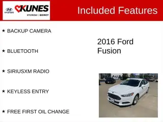 FORD FUSION 2016 SE 4DR SEDAN