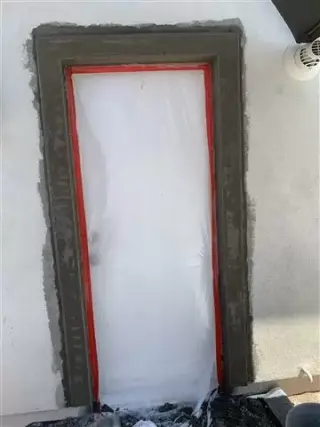 Stucco repair work