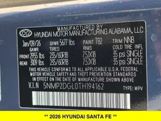 Hyundai SANTA FE 2026 AWD SEL 4p SUV