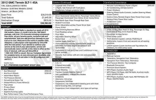GMC Terrain 2012 SLT-1 4dr SUV