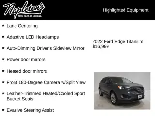 Ford Edge 2022 AWD Titanium 4dr Crossover