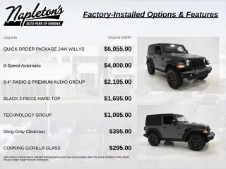Jeep Wrangler 2022 4x4 Willys 2dr SUV