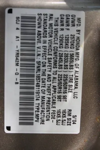 Honda Odyssey 2004