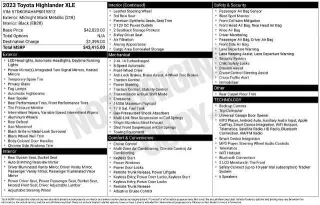 Toyota Highlander 2023 L 4dr SUV