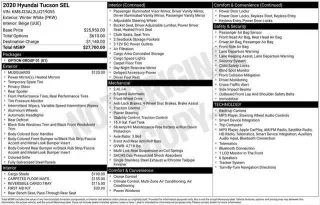Hyundai TUCSON 2020 SEL 4dr SUV