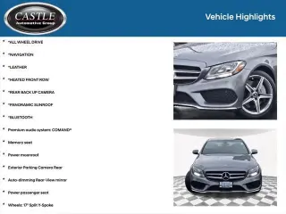 Mercedes-Benz C-Class 2018 AWD C 300 4MATIC 4dr Sedan