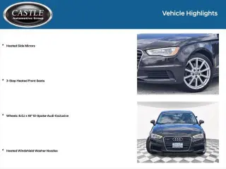 Audi A3 2015 AWD 2.0T quattro Premium 4dr Sedán