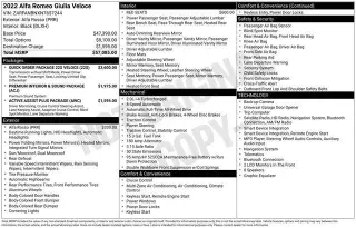Alfa Romeo Giulia 2022 AWD Veloce 4dr Sedan