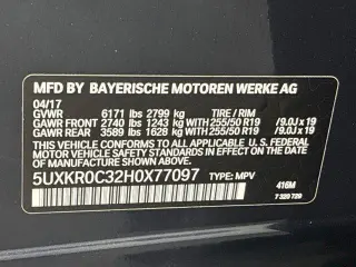 BMW X5 2017 AWD xDrive35i 4dr SUV