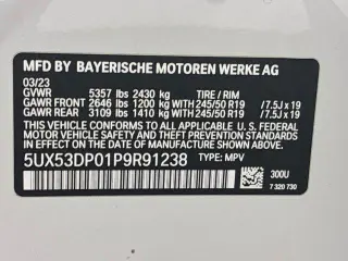BMW X3 2023 AWD xDrive30i 4dr Vehículo Deportivo de Actividad