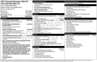Chevrolet Silverado 1500 2021 4x4 LTZ 4 puertas Crew Cab 5.8 pies. c/estribo