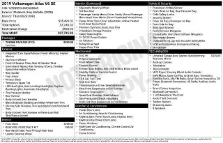 Volkswagen Atlas 2019 V6 SE 4dr SUV