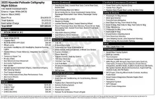 Hyundai PALISADE 2025 AWD Calligraphy Night Edition 4dr SUV