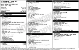 Hyundai TUCSON 2014 GLS 4dr SUV