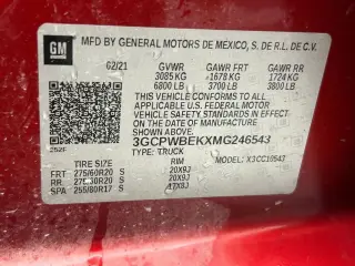 Chevrolet Silverado 1500 2021 4x2 Custom 4dr Crew Cab 5.8 ft. SB