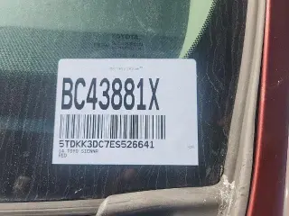 Toyota Sienna 2014 LE 7 pasajeros Auto Asiento de acceso 4 puertas Minivan