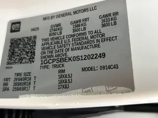 Chevrolet Colorado 2025 4x2 Work Truck 4dr Crew Cab 5 ft. SB