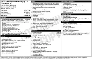 Chevrolet Corvette 2014 Stingray Z51 2dr Convertible con 3LT