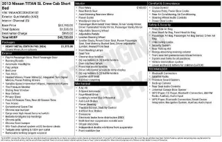 Nissan Titan 2013 4x4 SL 4dr Crew Cab SWB Pickup