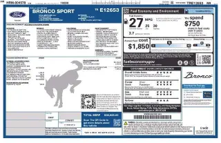 Ford Bronco Sport 2026 AWD Heritage 4dr SUV