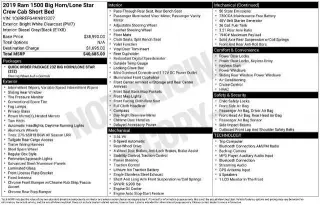 Ram 1500 2019 4x2 Big Horn 4dr Crew Cab 5.6 ft. SB Pickup
