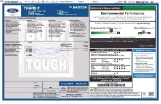 Ford Transit 2021 350 XL 3dr LWB Techo Medio Pasajero Van