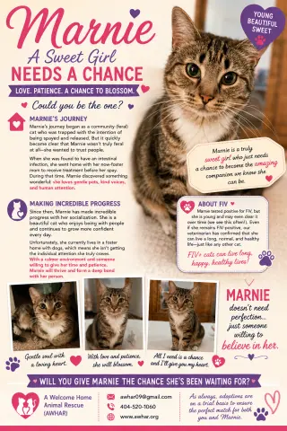 MARNIE - $150/Mo. FOSTER!! Perm Even Better!!
