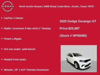 Dodge Durango 2025 GT 4dr SUV