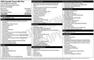 Hyundai TUCSON 2026 AWD SEL 4dr SUV