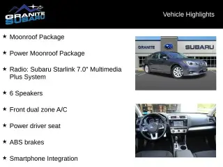 Subaru Legacy 2016 tracción en las cuatro ruedas 2.5i Premium 4p Sedan