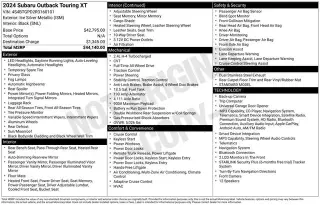 Subaru Outback 2024 AWD Touring XT 4dr Crossover