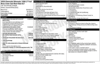 Chevrolet Silverado 1500 2020 4x4 LT Trail Boss 4dr Crew Cab 5.8 ft. SB