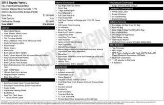 Toyota Yaris 2016 SE 4dr Hatchback 5M