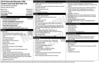 Chevrolet Silverado 1500 2018 4x4 Custom 4dr Crew Cab 5.8 ft. CB
