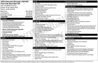 Chevrolet Silverado 1500 2026 4x4 RST 4dr Crew Cab 6.6 ft. SB