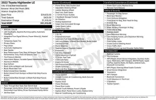 Toyota Highlander 2022 4x4 LE 4p SUV